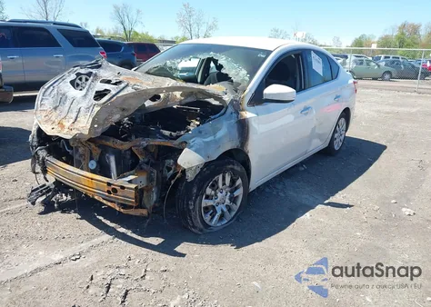 2014 Nissan Sentra Fe+ S/Fe+ Sv/S/Sl/Sr/Sv z USA, uszkodzony, nr VIN 3N1AB7AP1EL633137